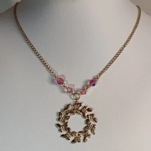 Pendentif Papillon rose